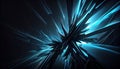 Black and Cyan Colors of Ã¢â¬â¹Ã¢â¬â¹Energy Beams Futuristic Tech Background AI Generative